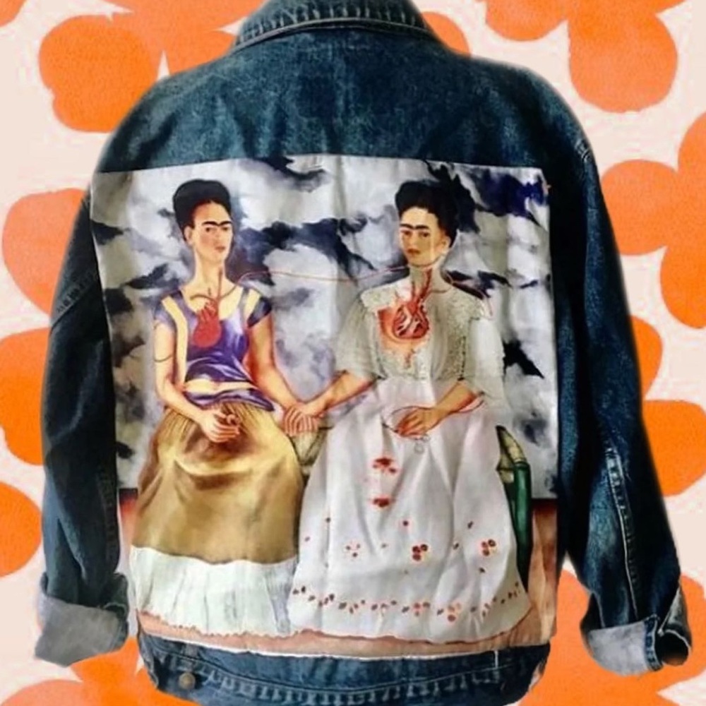 SOLD 🌹Los dos #Frida🌹 Oversized Jean Jacket